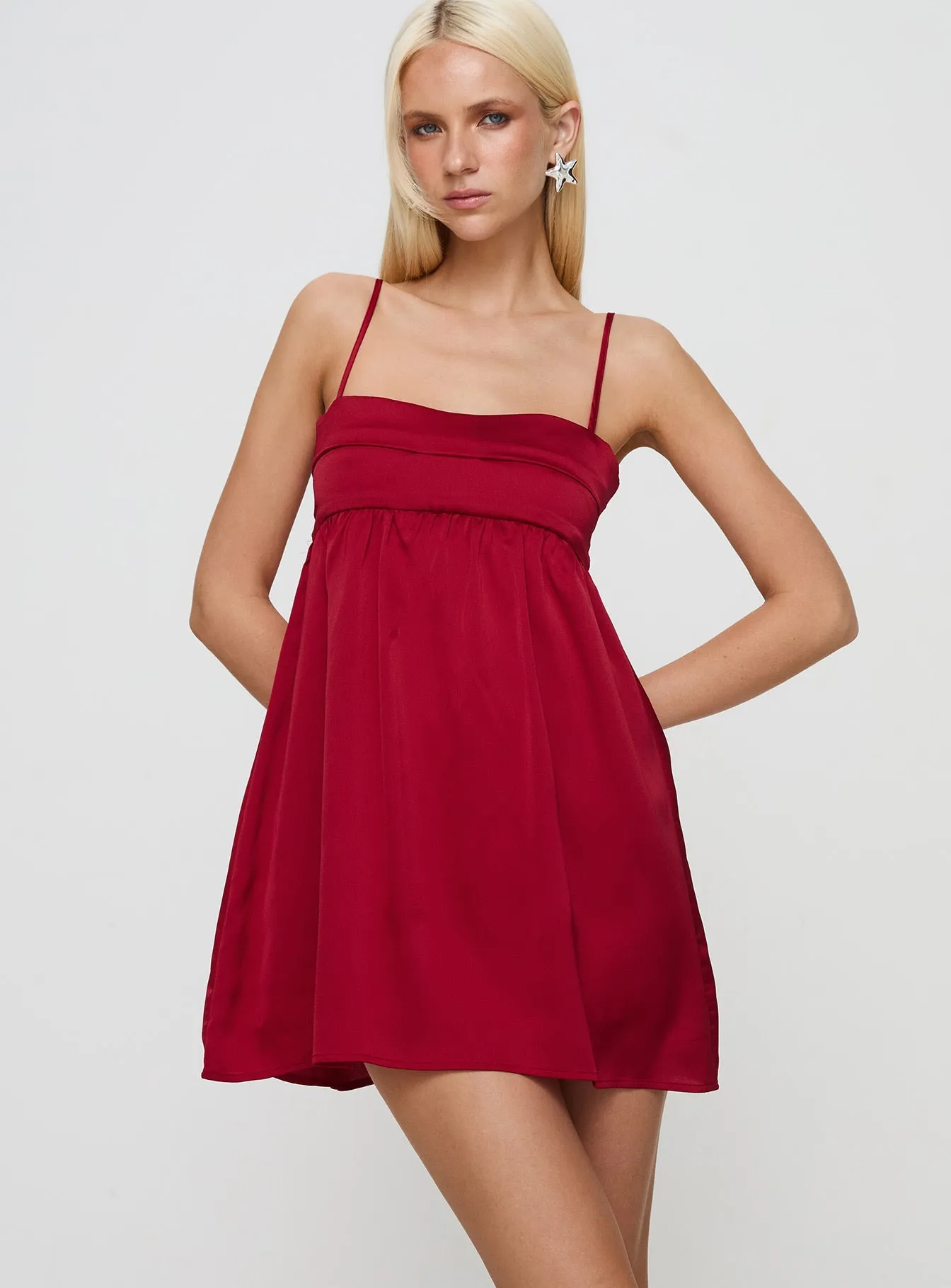 Ortega Mini Dress Red Beat Warm Beat Glow