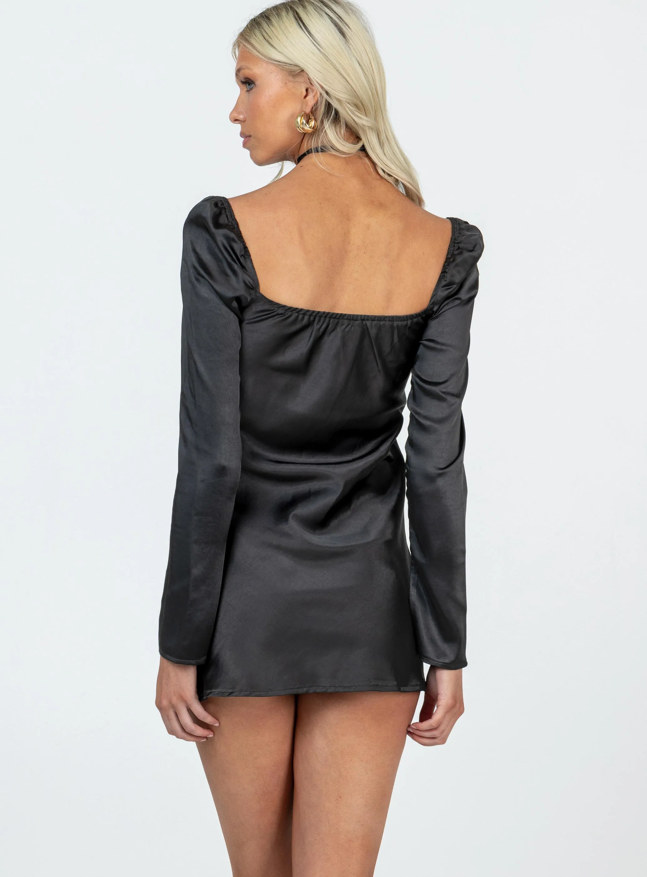 Bar Chic Star Power Mini Dress Black Tall
