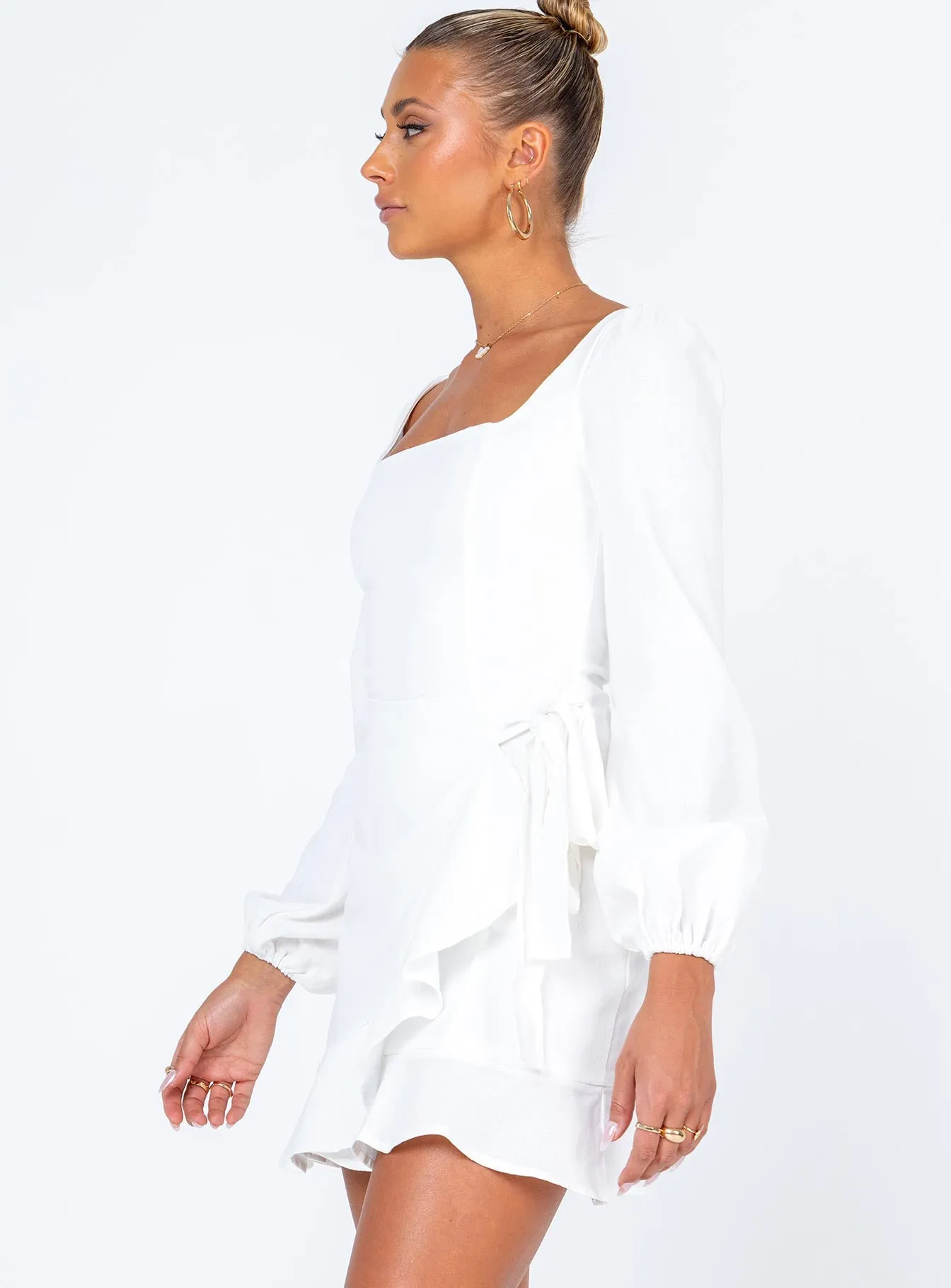 The Villa Mini Dress White Trendy Wearable