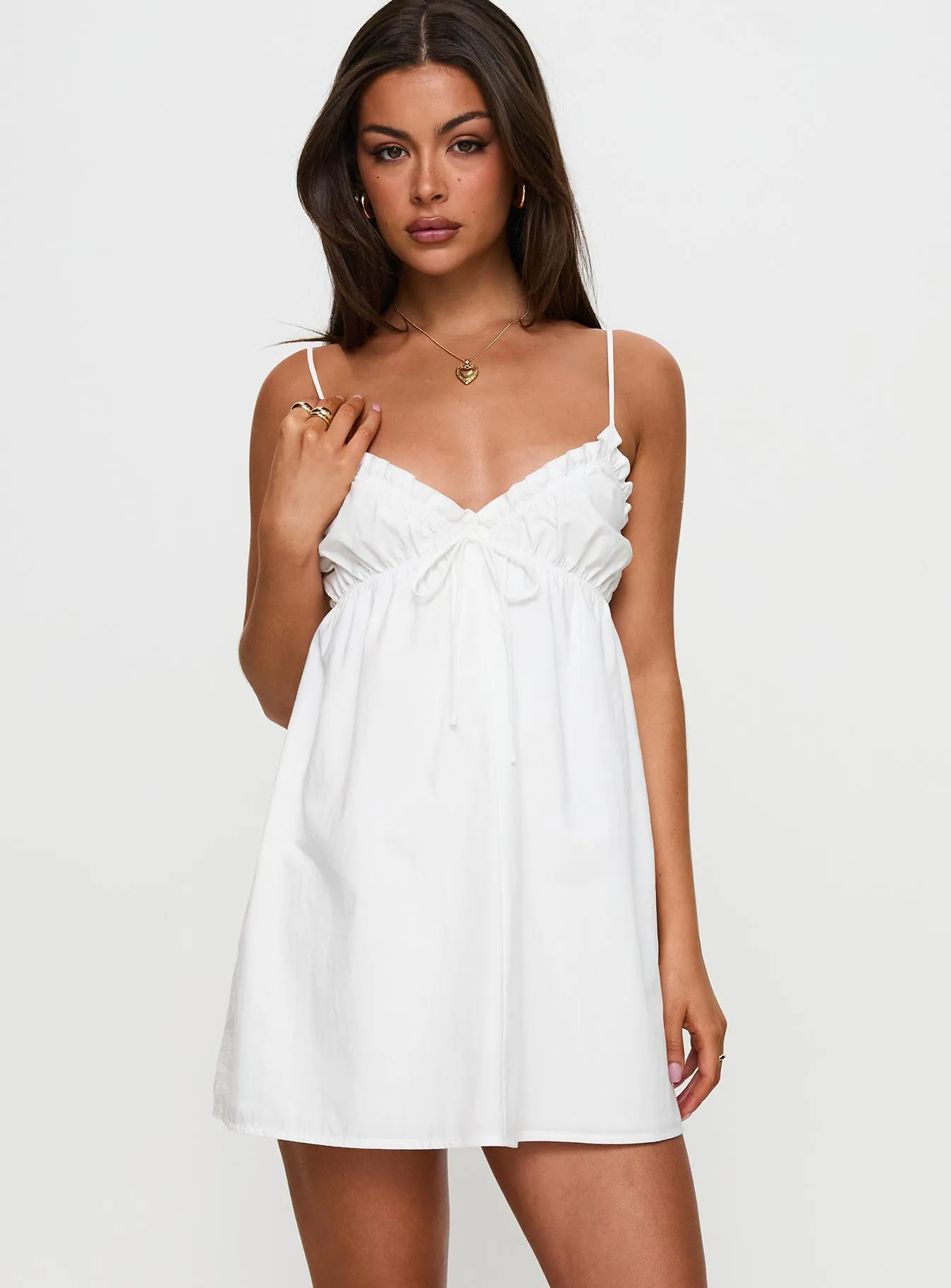 Festival Core Alchemy Mini Dress White