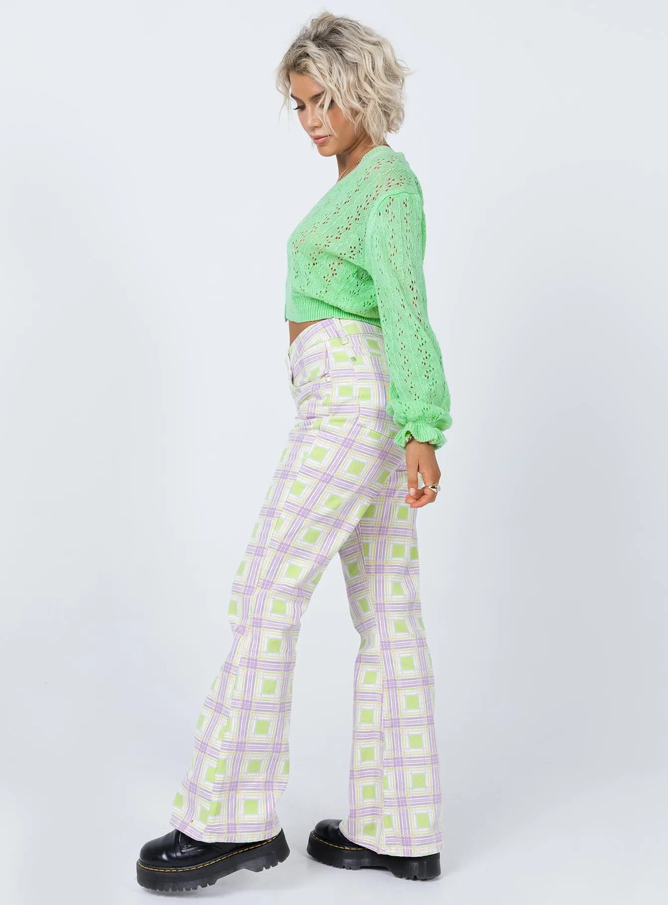 Eco Friendly Dye Affordable Beach Day The Ragged Priest Trail Denim Jeans Green Check