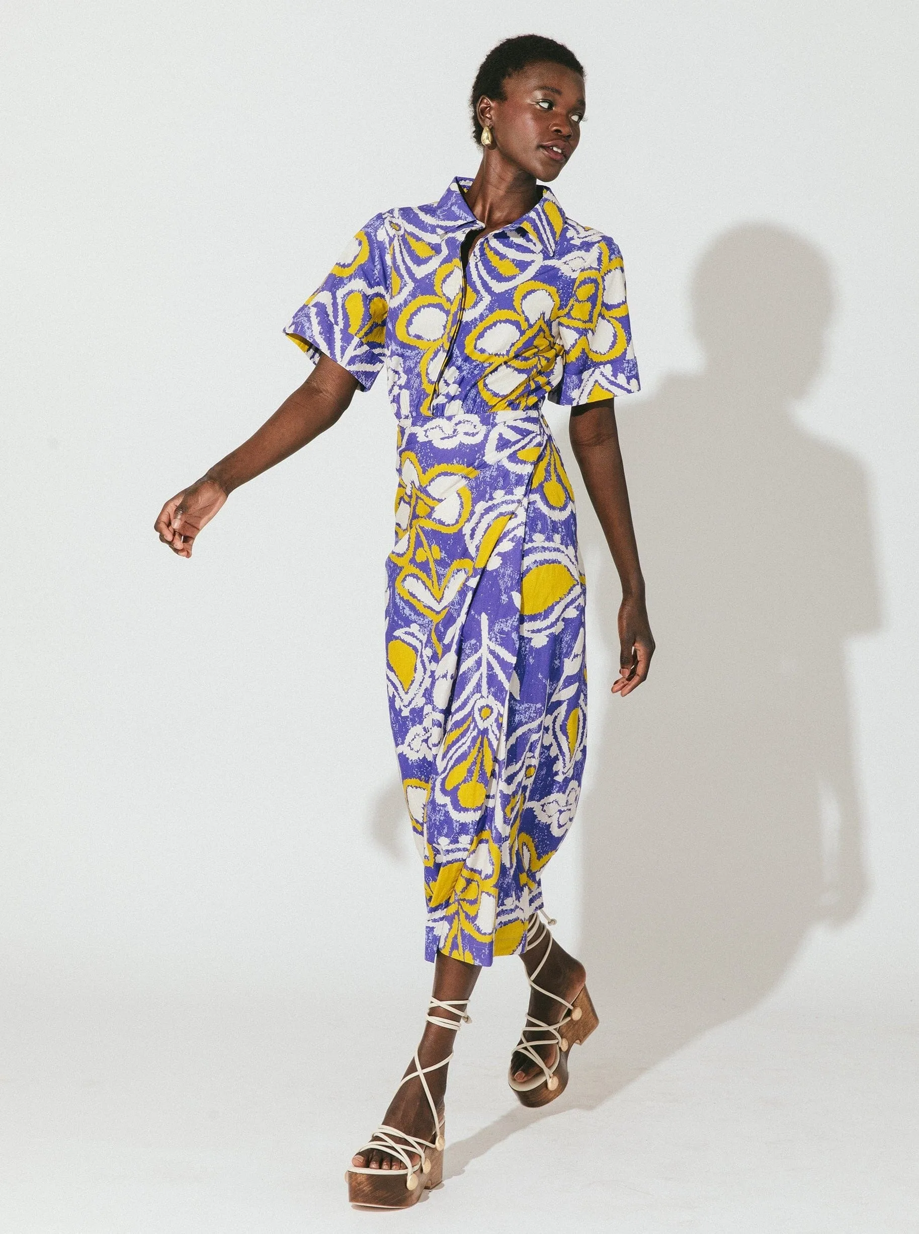 Shonda Midi Dress - Azores Lift Mode Stage Soul