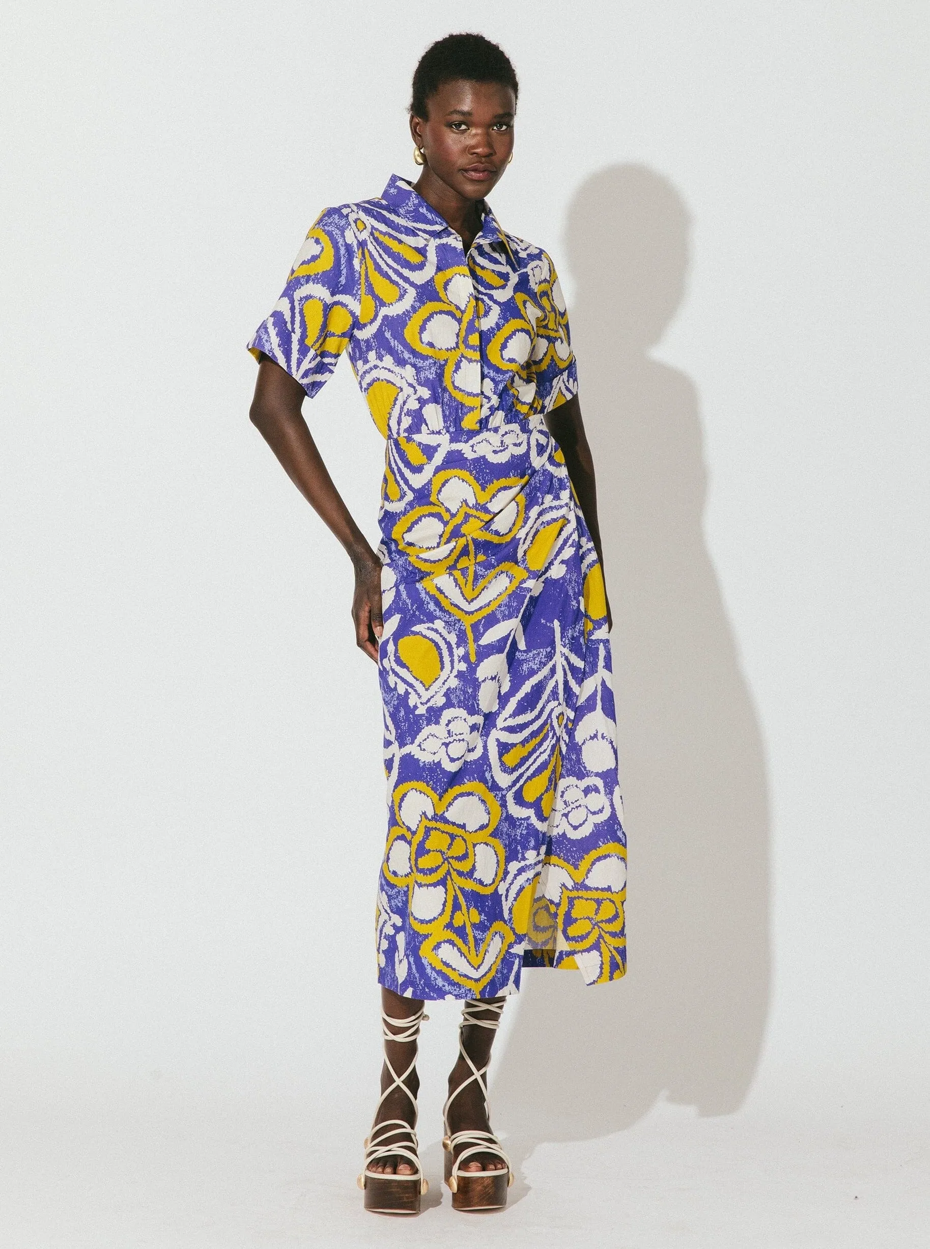 Shonda Midi Dress - Azores Soft Jersey Machine Fit