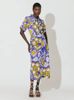 Shonda Midi Dress - Azores Soft Jersey Machine Fit