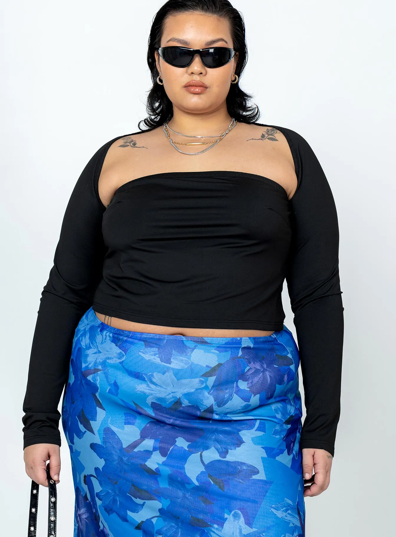 UV protection layer Deandra Top Black Curve