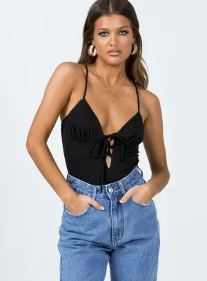 Yoga Relaxed Barnum Bodysuit Black