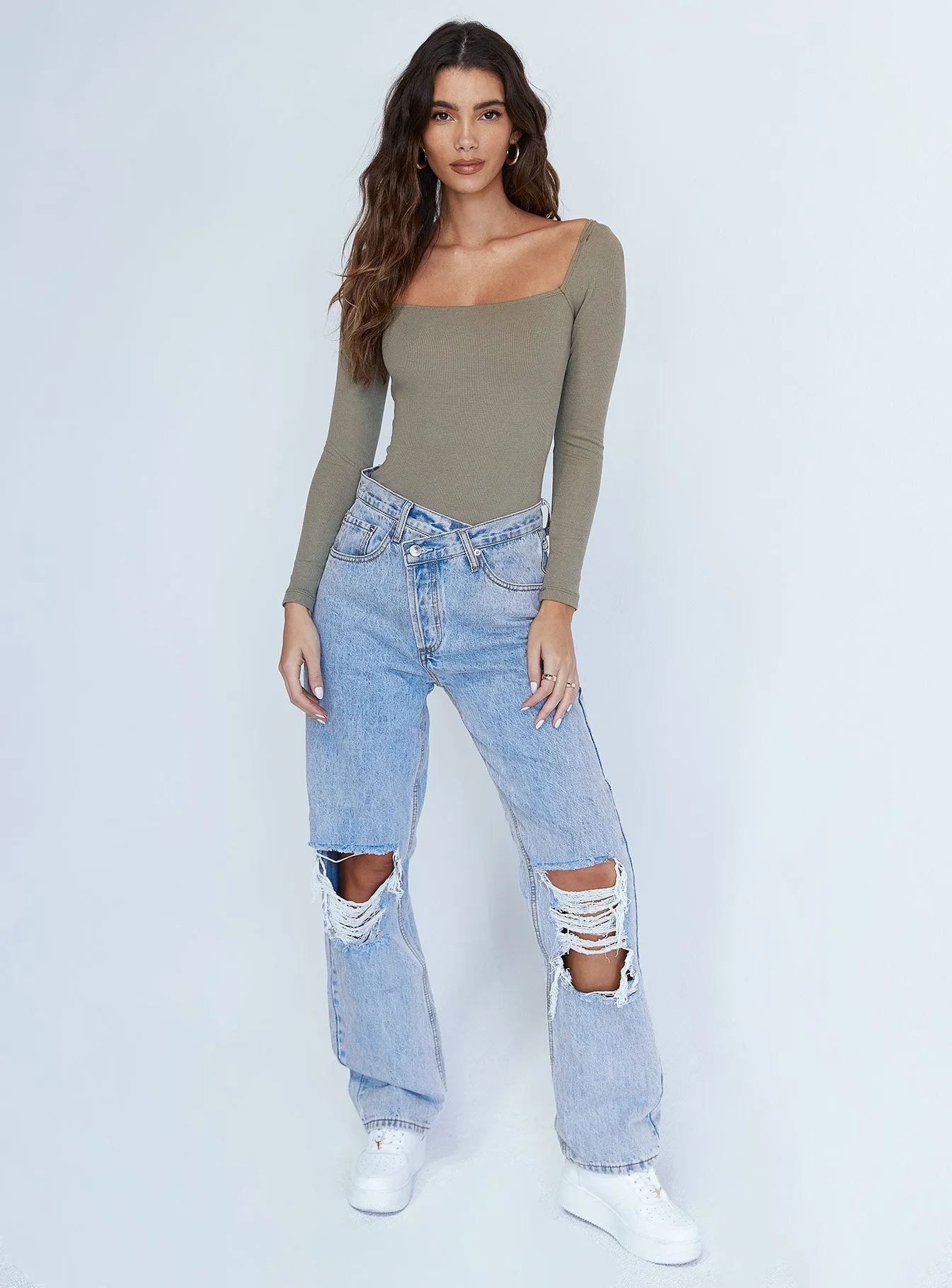 Charlotte Bodysuit Khaki Indoor Sharp Running Beach