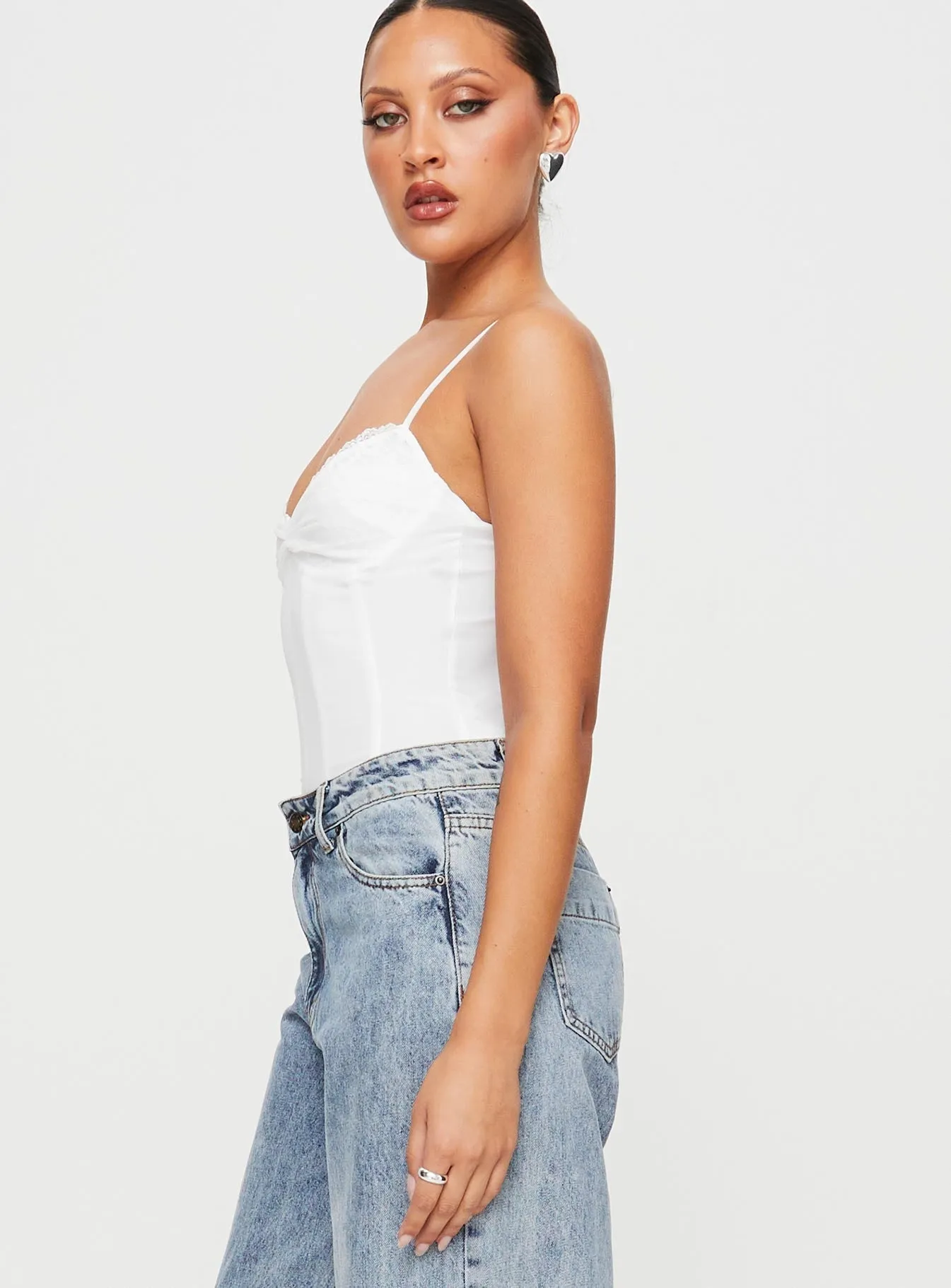 Club Sport Karisha Bodysuit White