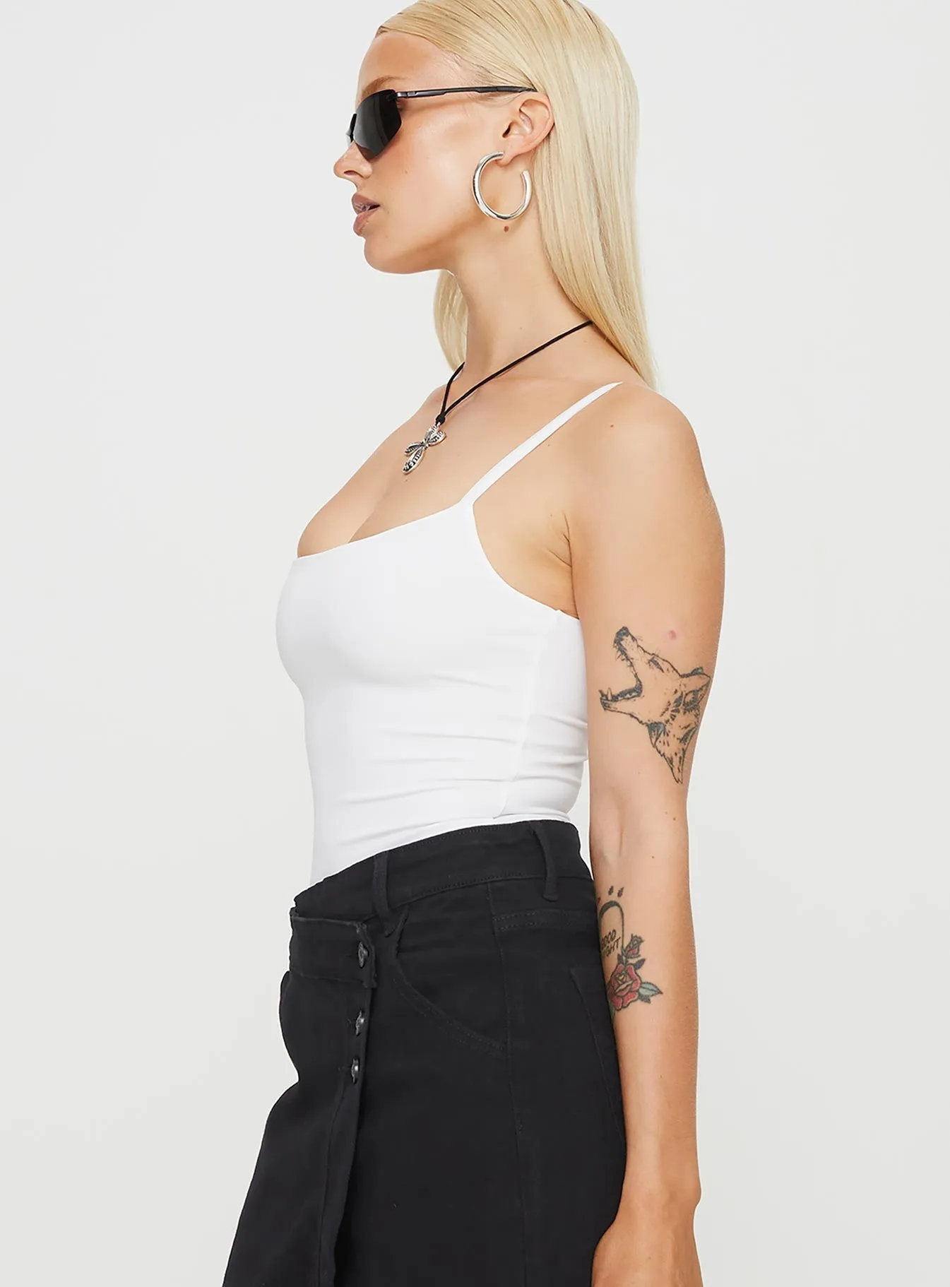 Off Stage Bodysuit White Eco Worker