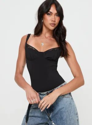 Sport Bold Eco Singer Peekaboo Bodysuit Black