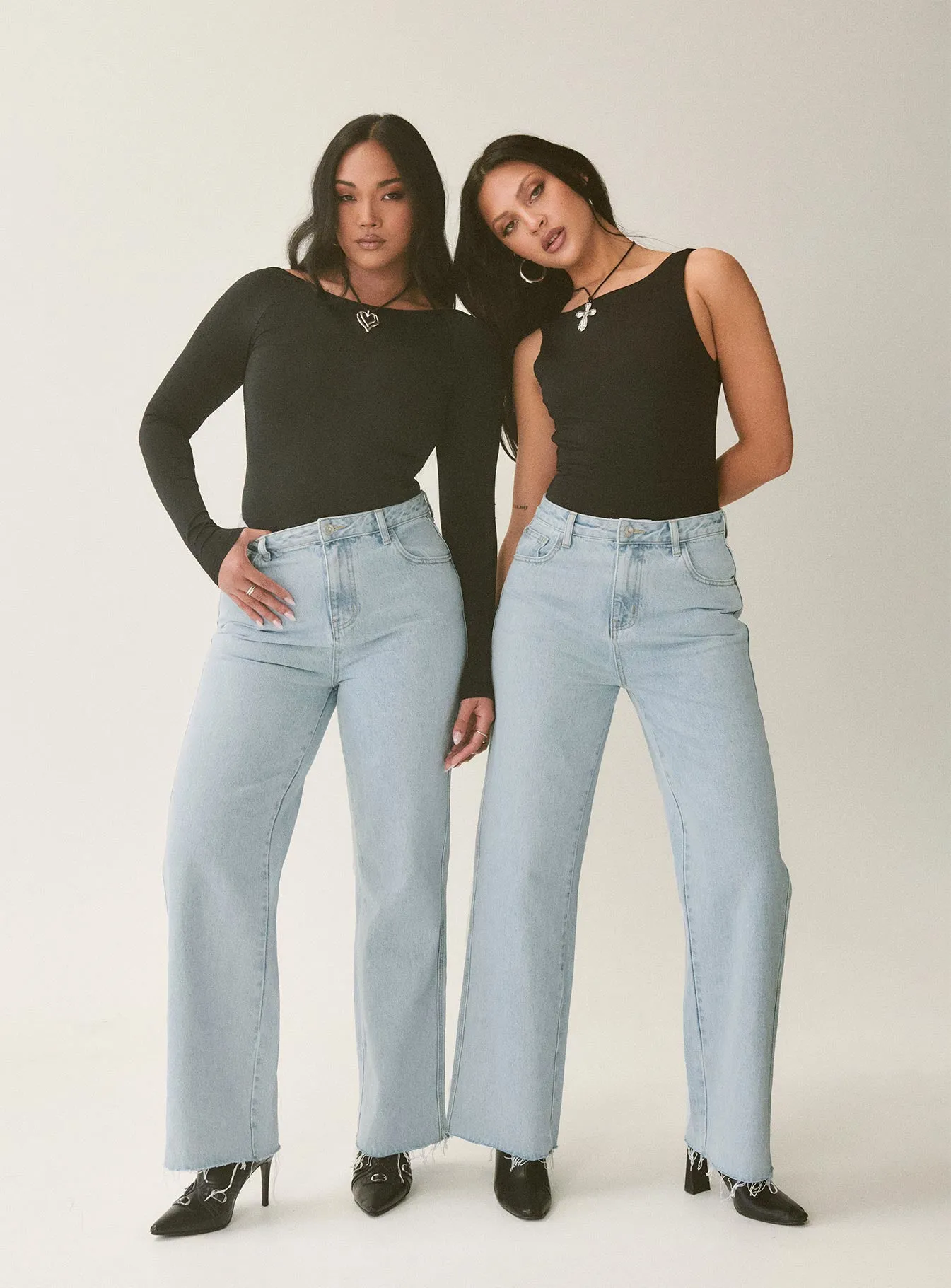 Arlington Straight Leg Denim Jeans Light Wash Tall Weekend Vibe