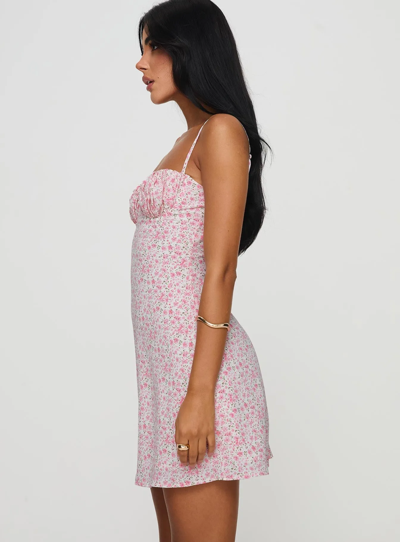 Easy-to-wear mini gown Draven Mini Dress Pink