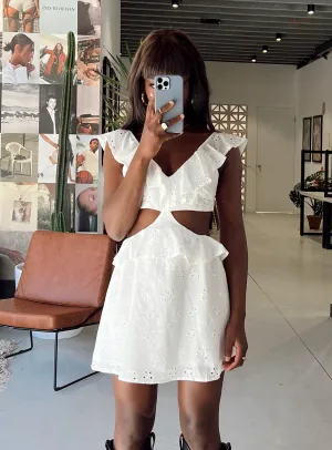 Wrenley Mini Dress White Bold Beauty Urban Style
