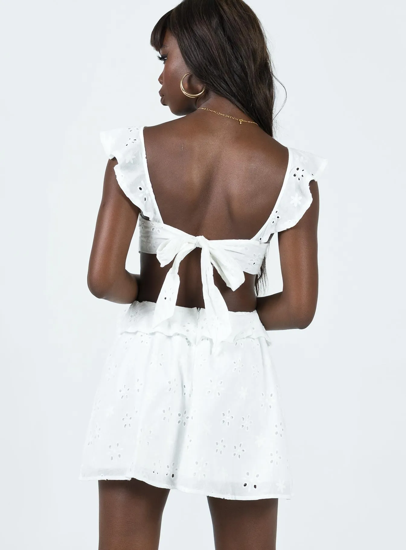 Wrenley Mini Dress White Sexy yet elegant mini Close Wrap