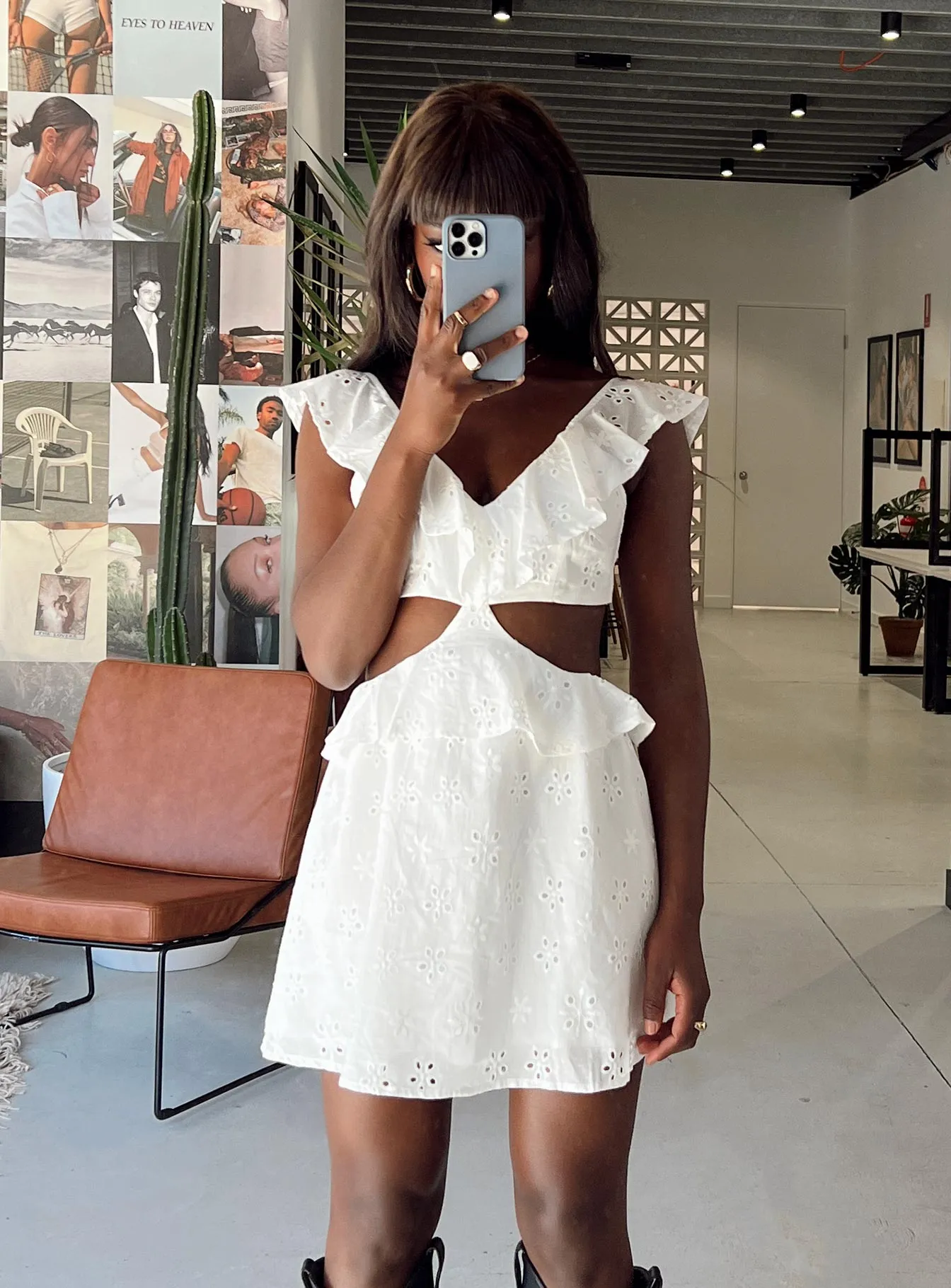 Wrenley Mini Dress White Bold Beauty Urban Style