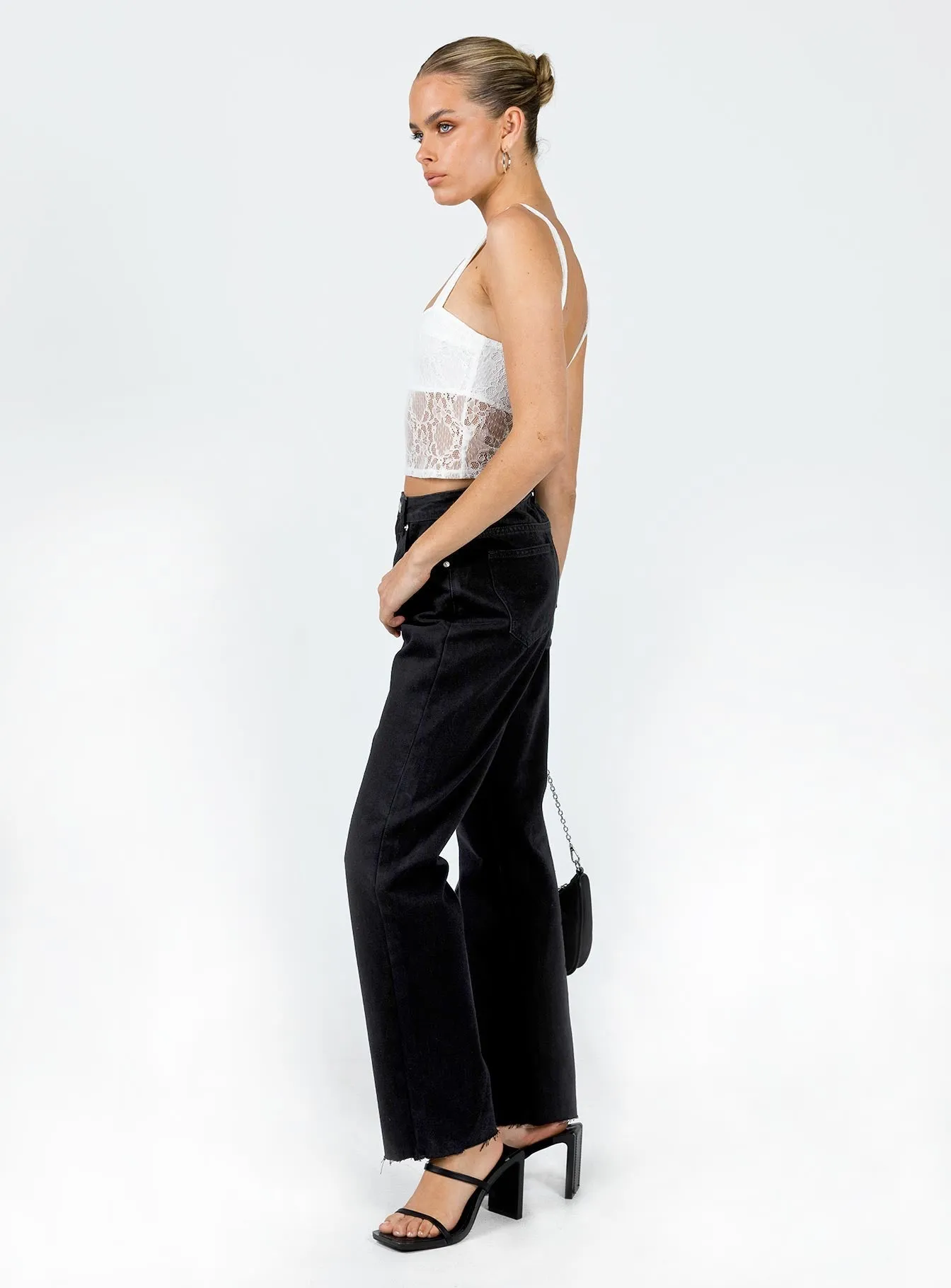 Minimalist Pocket Layout Gerarde Straight Leg Jean Black
