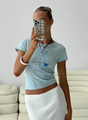 Moisture Management Cheers To You Tee Blue