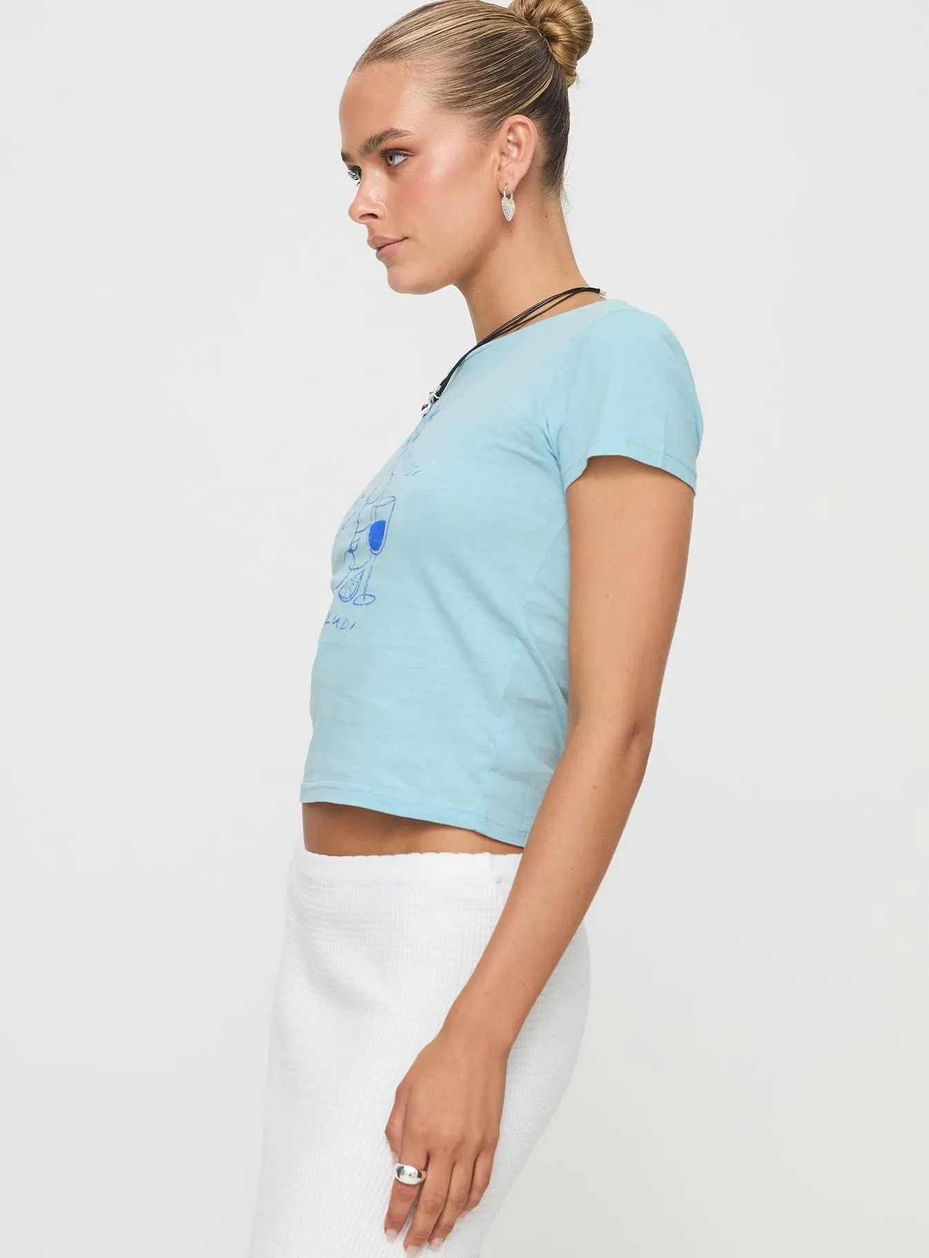Pilling Resistant Finish Cheers To You Tee Blue