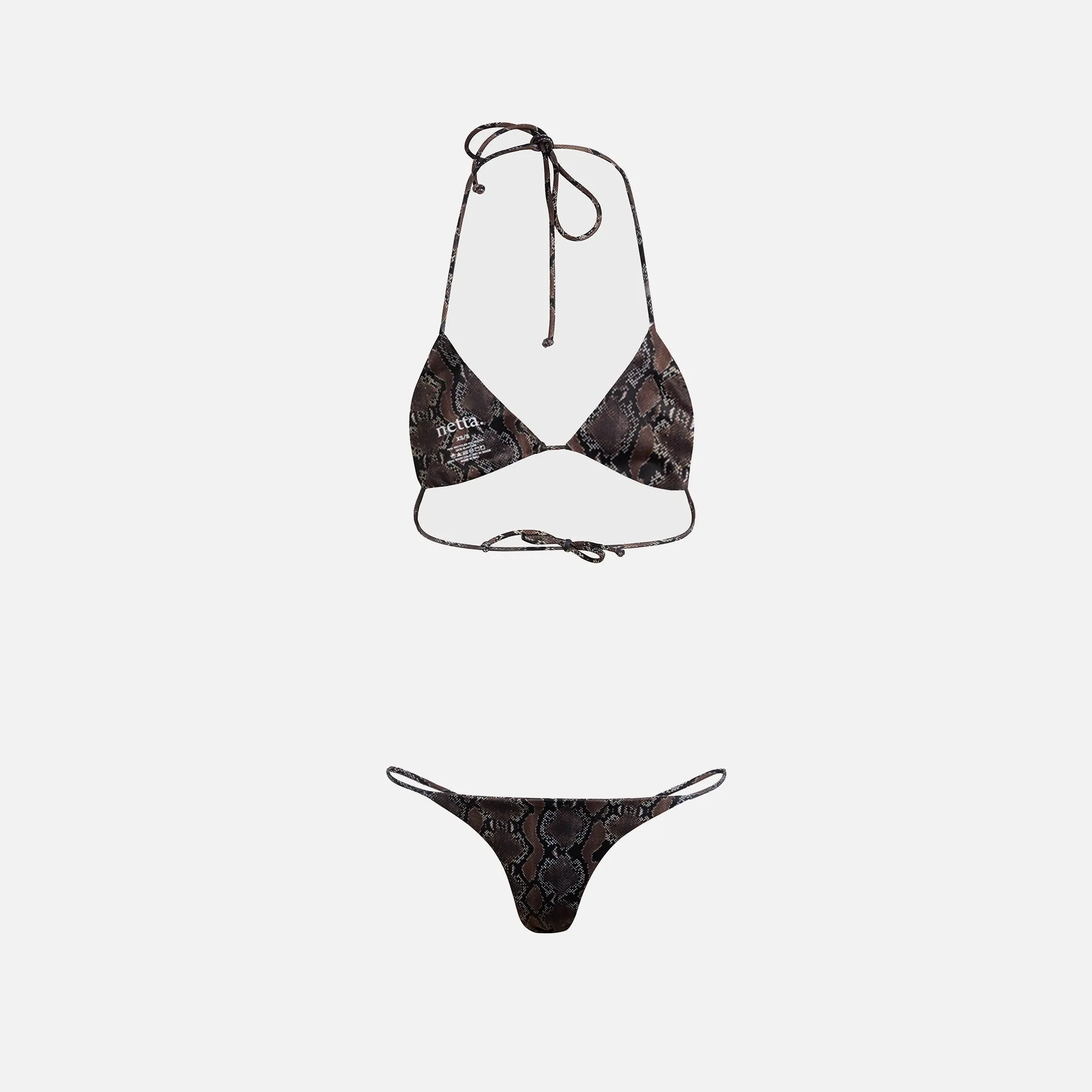 Non Slip Elastic Netta Giza Bikini - Python