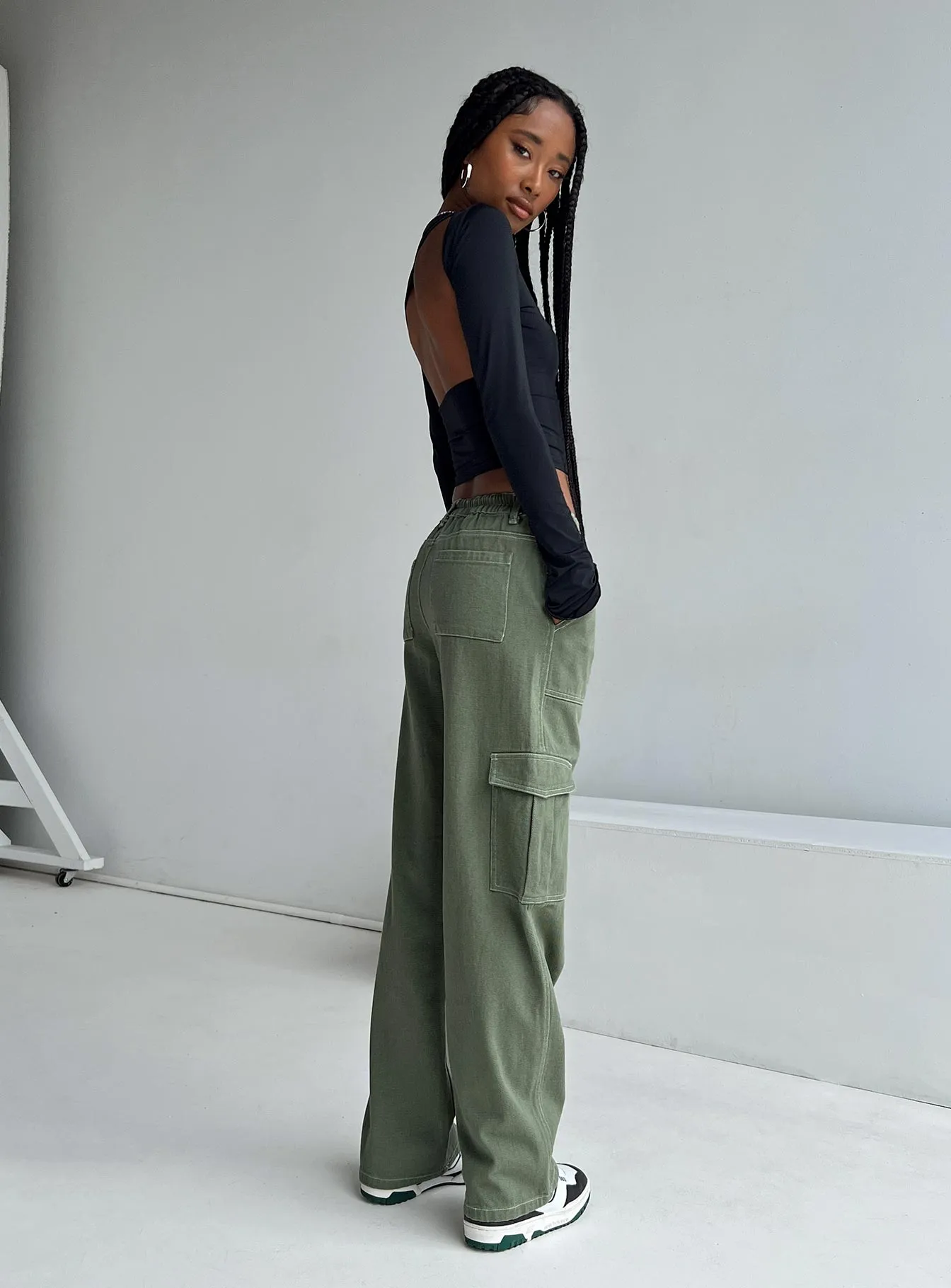Durable Fabric Stretch Fabric Pawley Cargo Pants Khaki