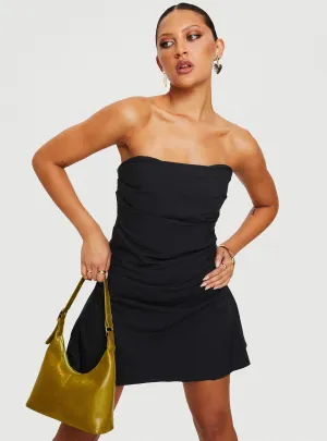 quick dry Effortless evening attire Bradwell Strapless Mini Dress Black