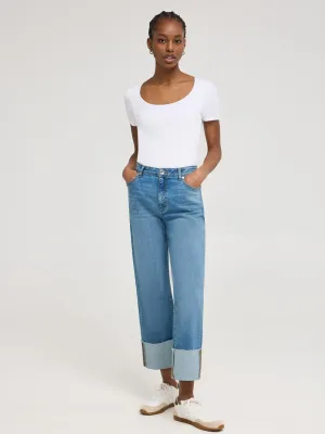 Festival Air Double Layer Scoop Neck T-Shirt