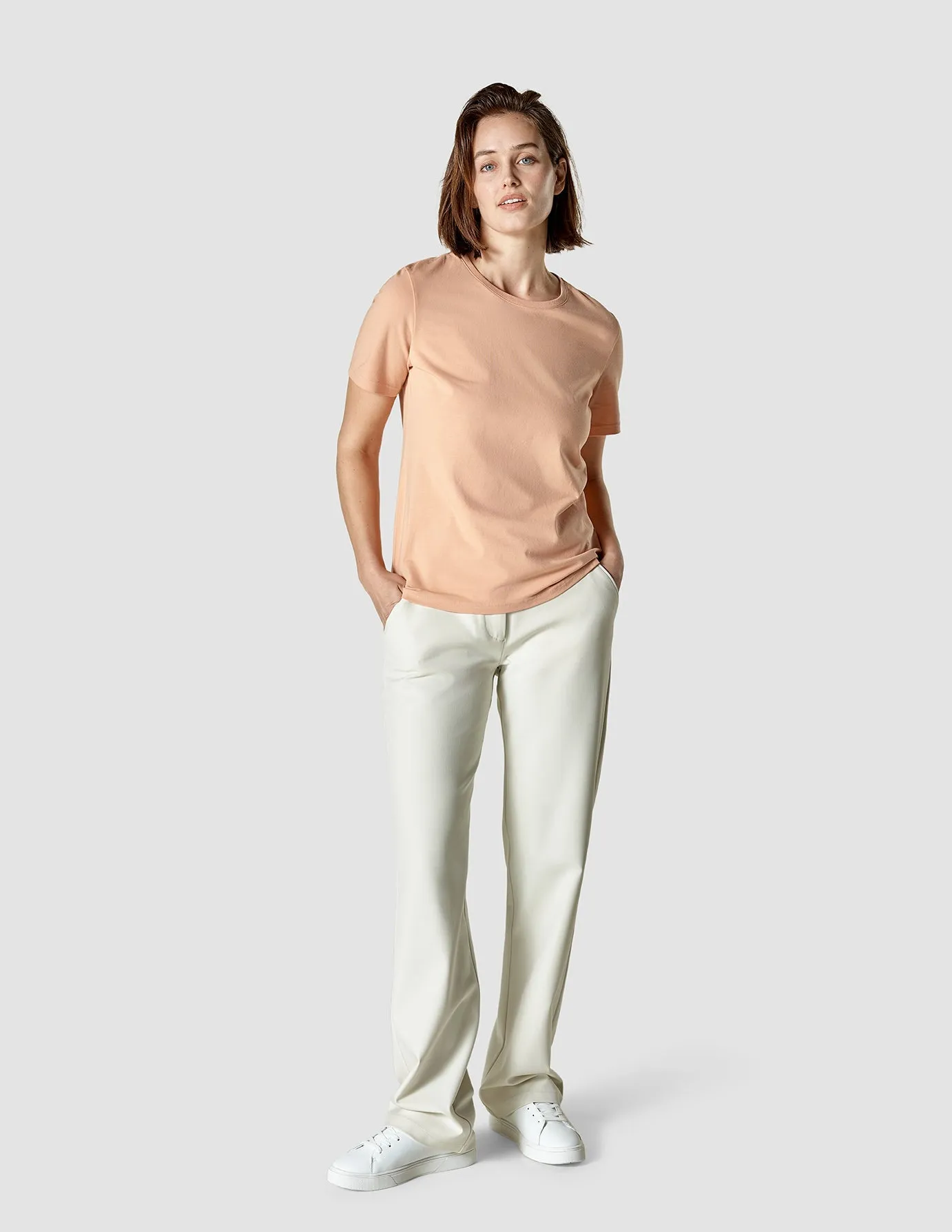 Supima T-shirt Peach Picnic Fun