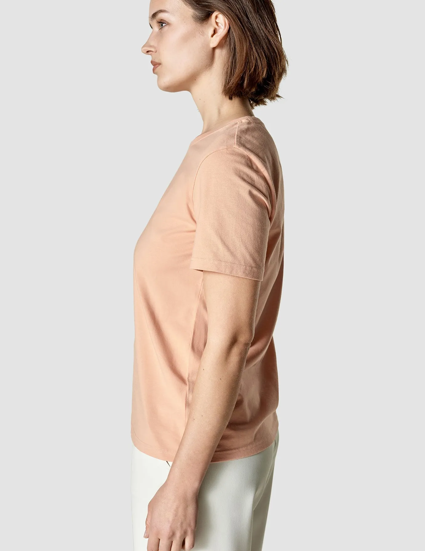 Sheer Glow Supima T-shirt Peach
