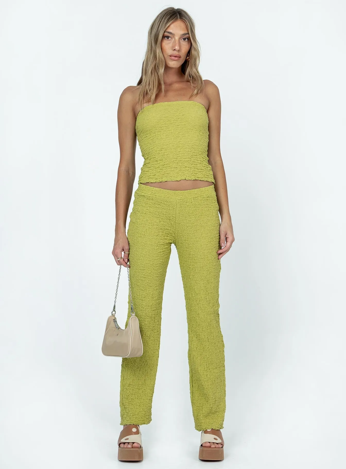 Zeldine Set Green Breathable Mesh Back MultiPocket Configuration