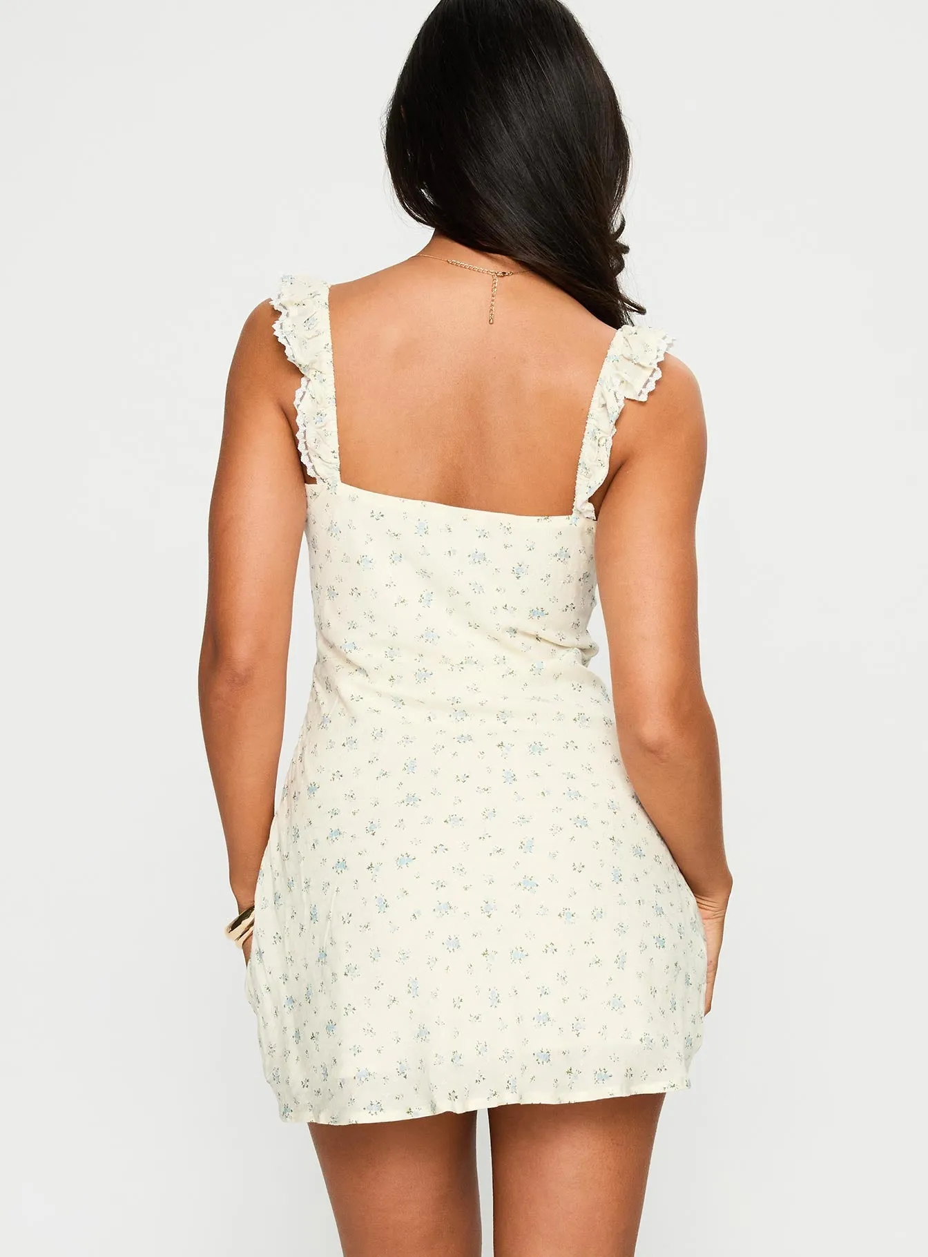 Beacall Mini Dress Multi Floral Comfy chic