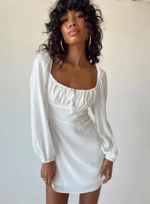 Elvira Mini Dress White Unlined Versions