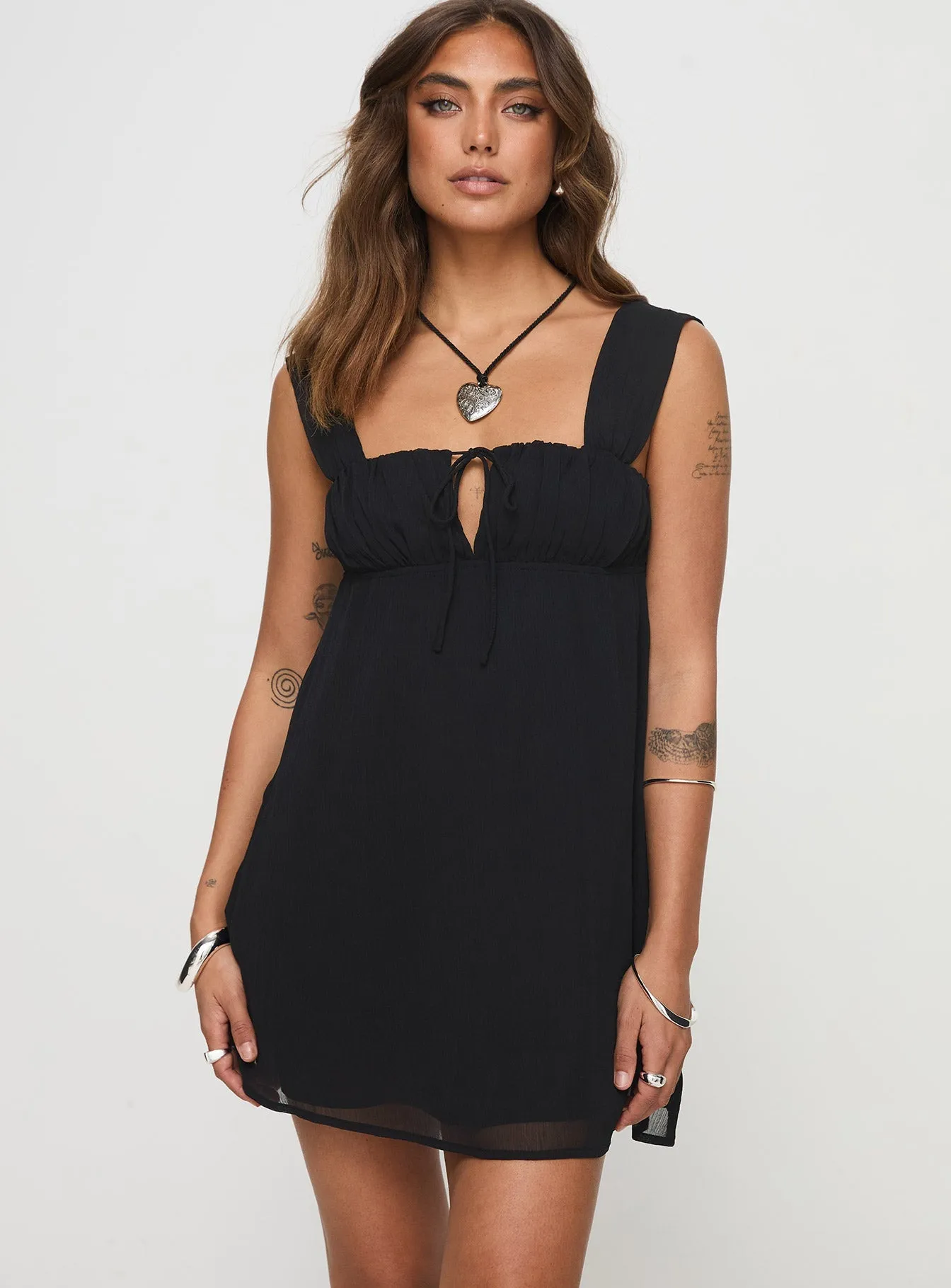 Fresh Style Mooney Mini Dress Black