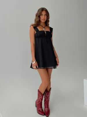 Street Pop Mooney Mini Dress Black