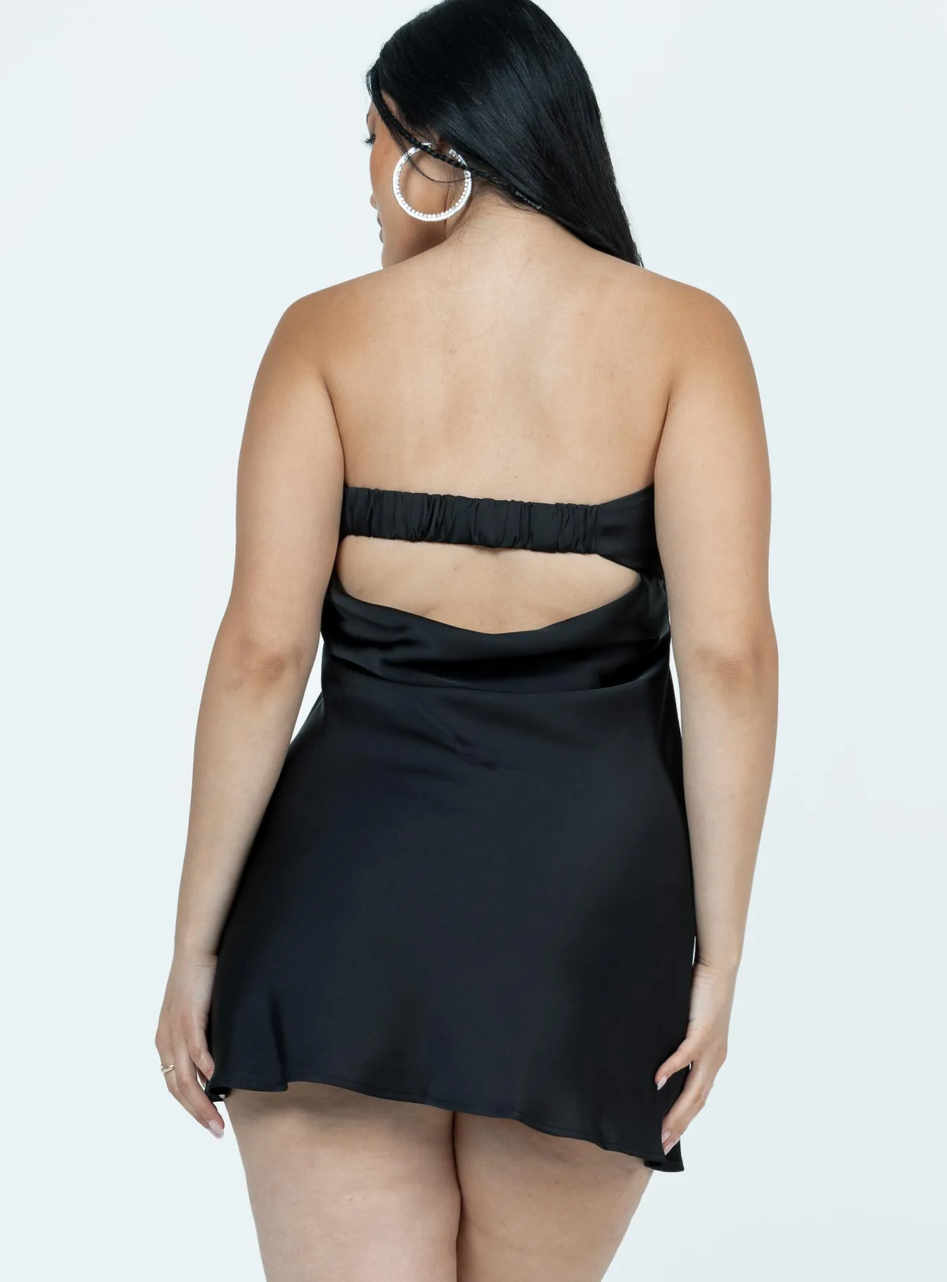 Phillipa Mini Dress Black Petite Cut Edge