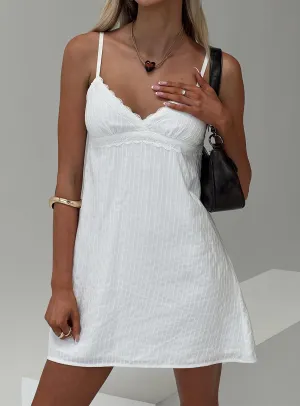 Street Fashion Lunya Mini Dress White