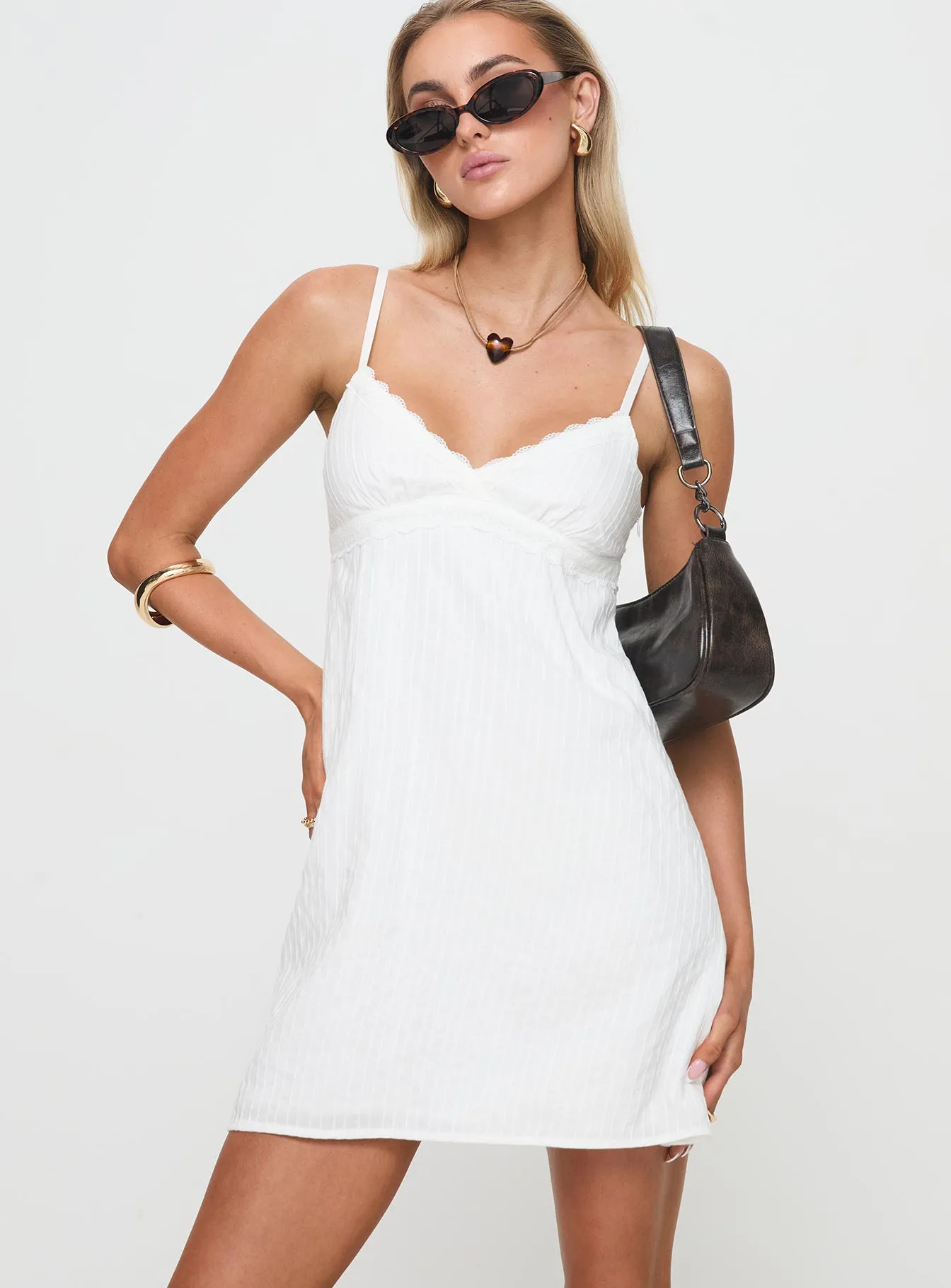 Simple Chic Lunya Mini Dress White