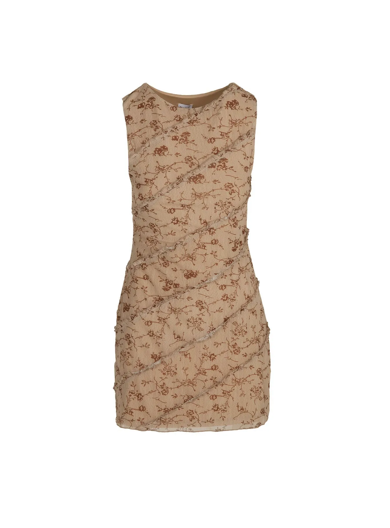 Slim Profile Lucano Mesh Mini Dress Brown