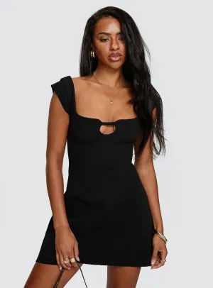 Sylvette Mini Dress Black Late Glam Curvy Love