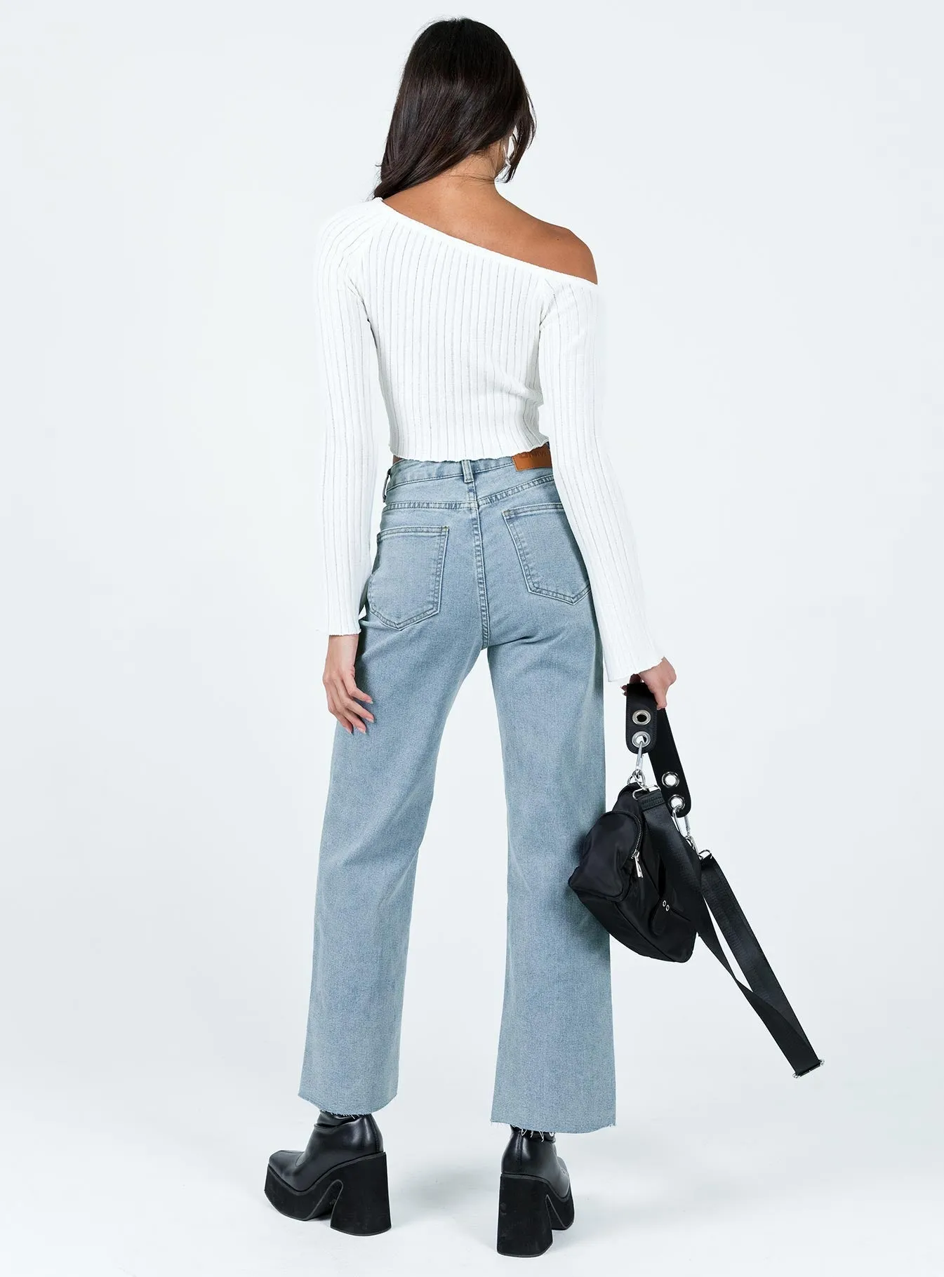 Pyrene Straight Leg Jeans Mid Wash Denim Traveler Gear Brunch Outfit Casual Friday