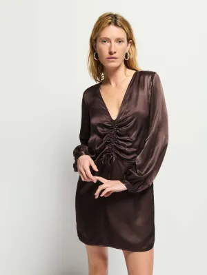 CompressiveFitFabric Luxury Touch Cora Dress - Coffee