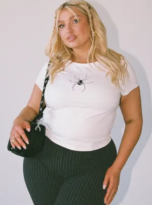 Relaxed Comfort Fit Eco Friendly Dye Archana Top White Curve