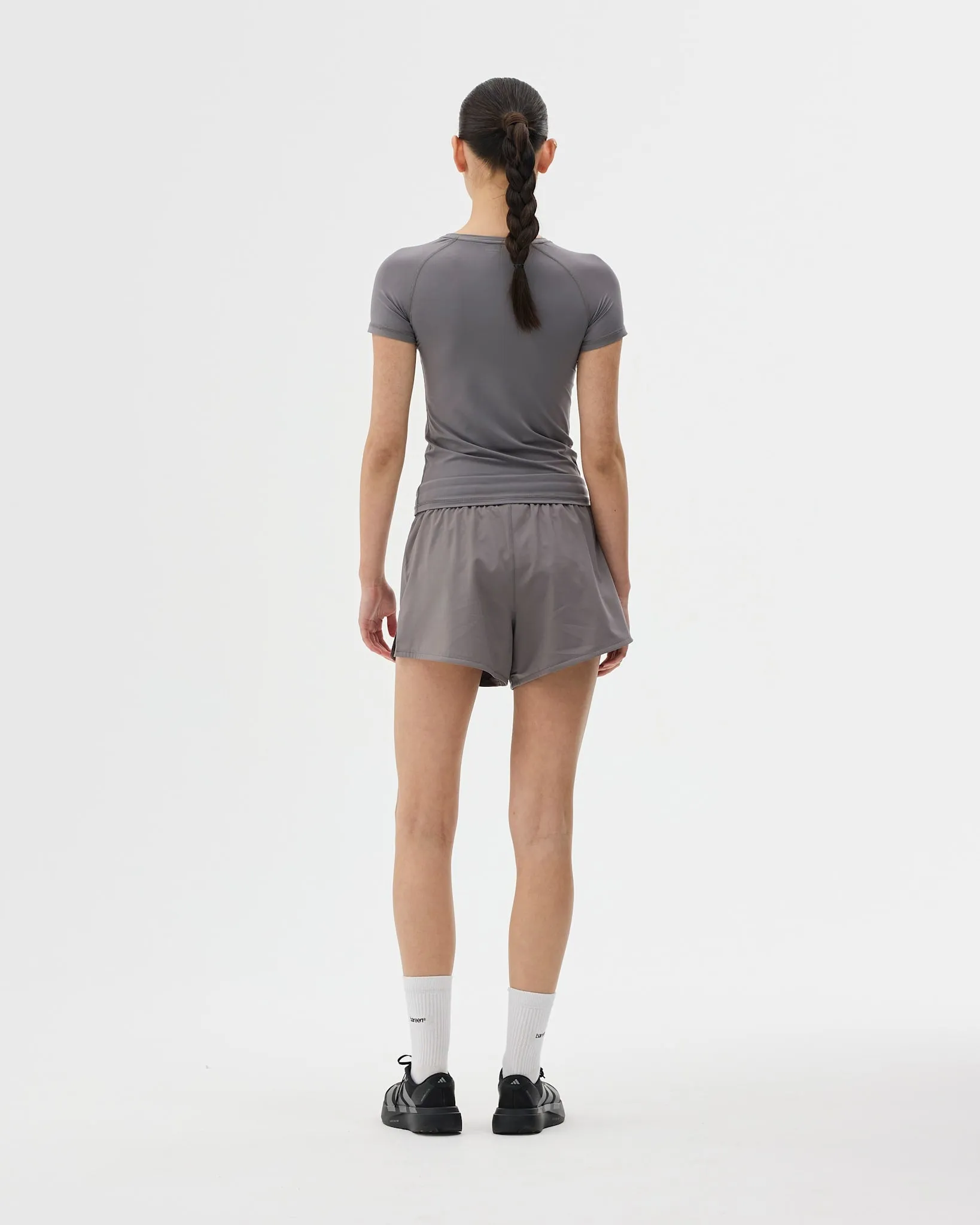 Safety - first Travel Ready Women's Athletic Tee - Sport 3 - Smoked Pearl Active Cool