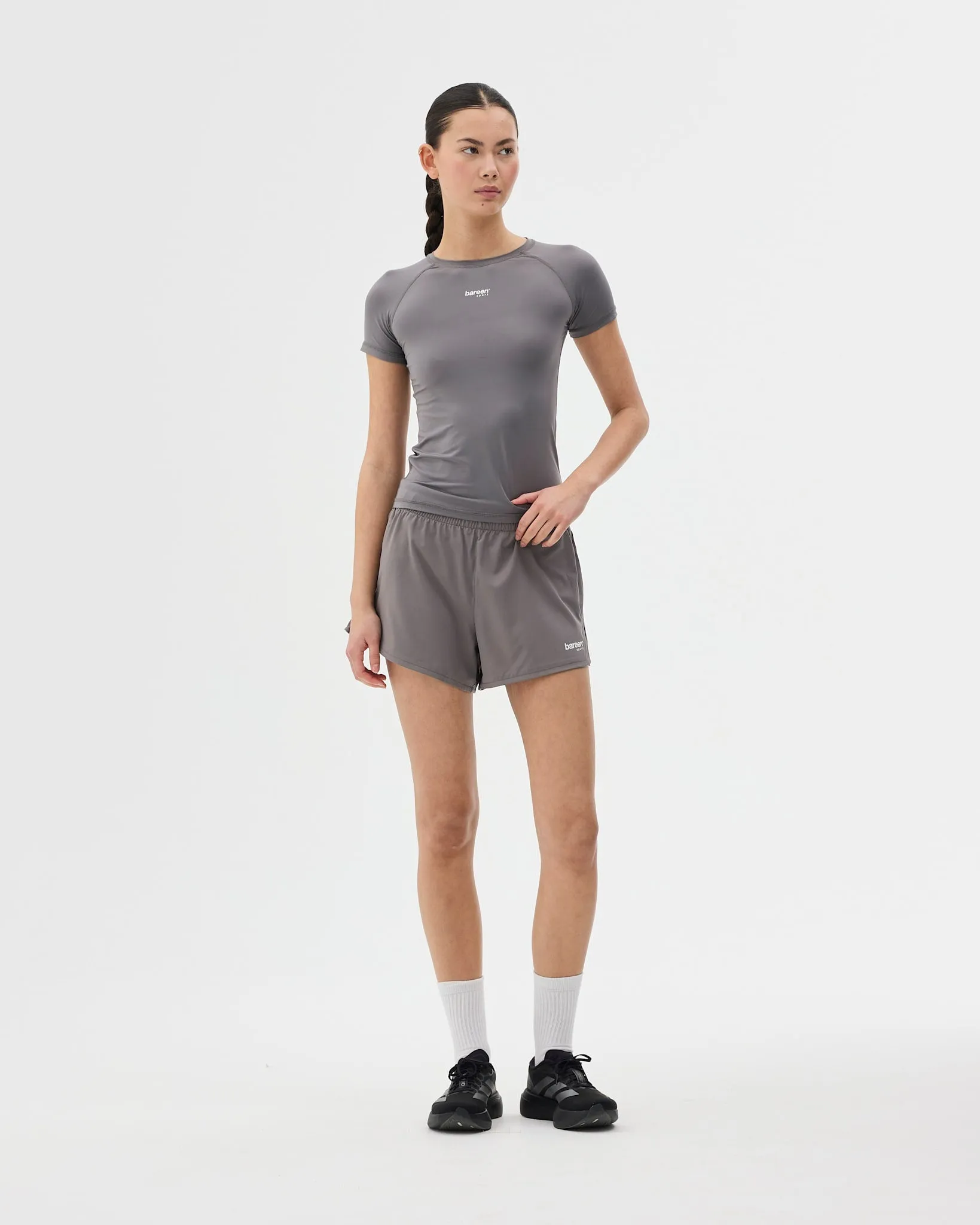Temperature Regulating Fibers Custom made Women's Athletic Tee - Sport 3 - Smoked Pearl Active Cool