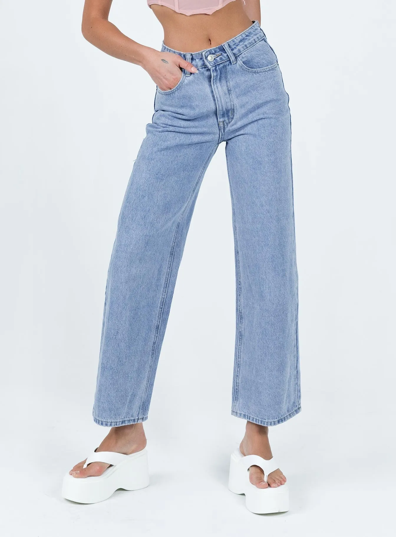 Denver Denim Jeans Mid Wash Quick Matchup