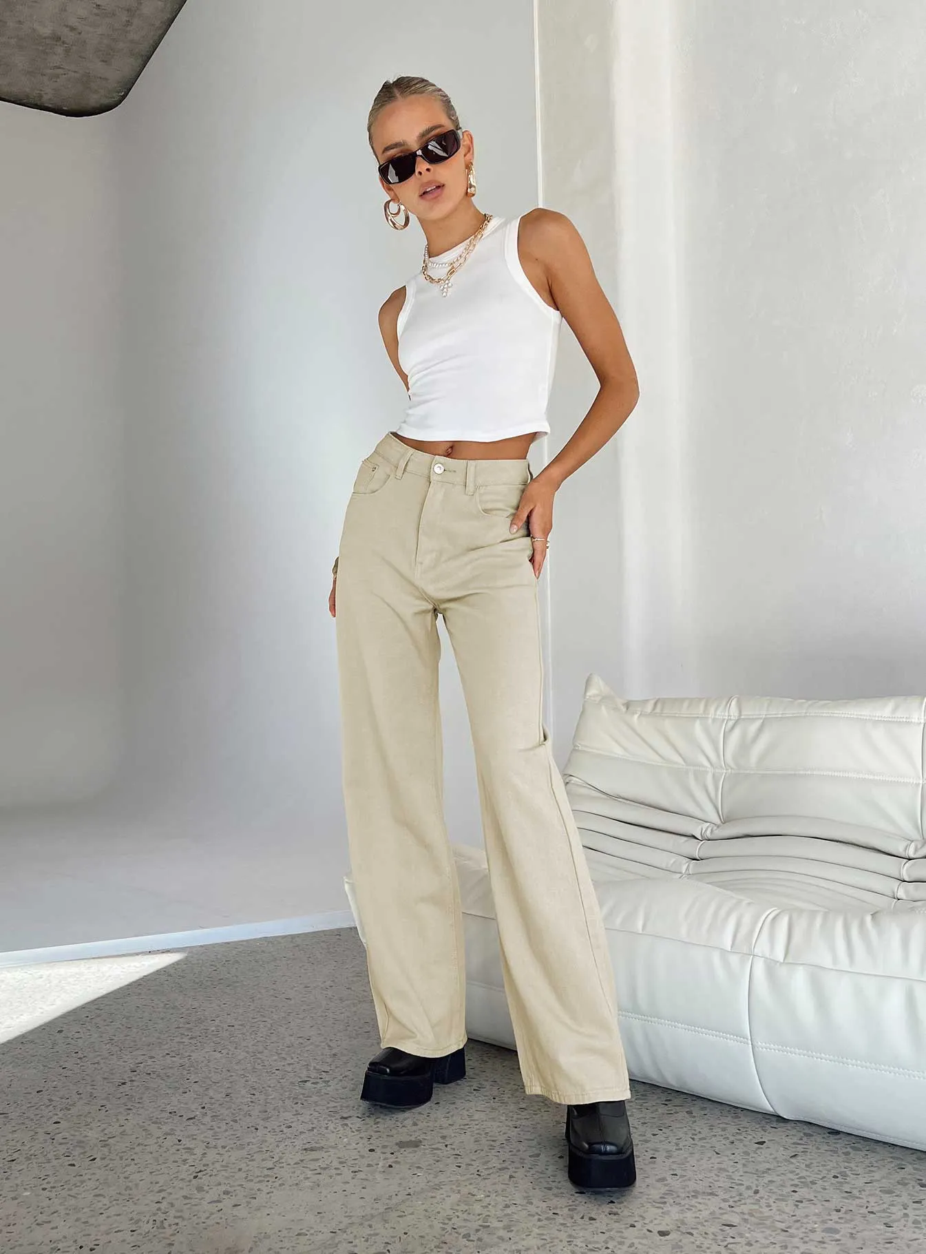 Milford Wide Leg Jean Denim Stone Street Fashion Breathable Traveler Gear Bold Look