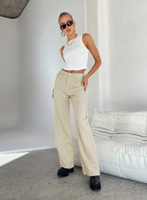 Milford Wide Leg Jean Denim Stone Quick Dry Technology Layered Look