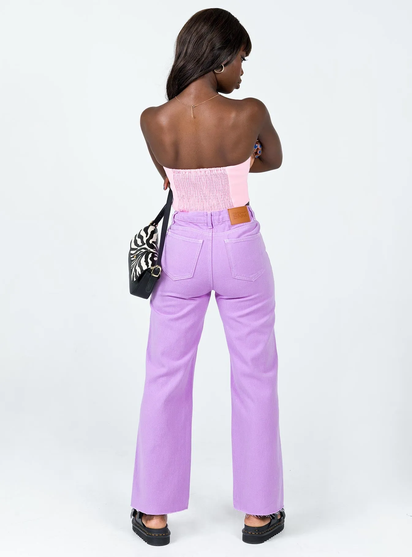 Rodrigo Denim Jeans Purple Weekend Getaway Minimalist Breathable