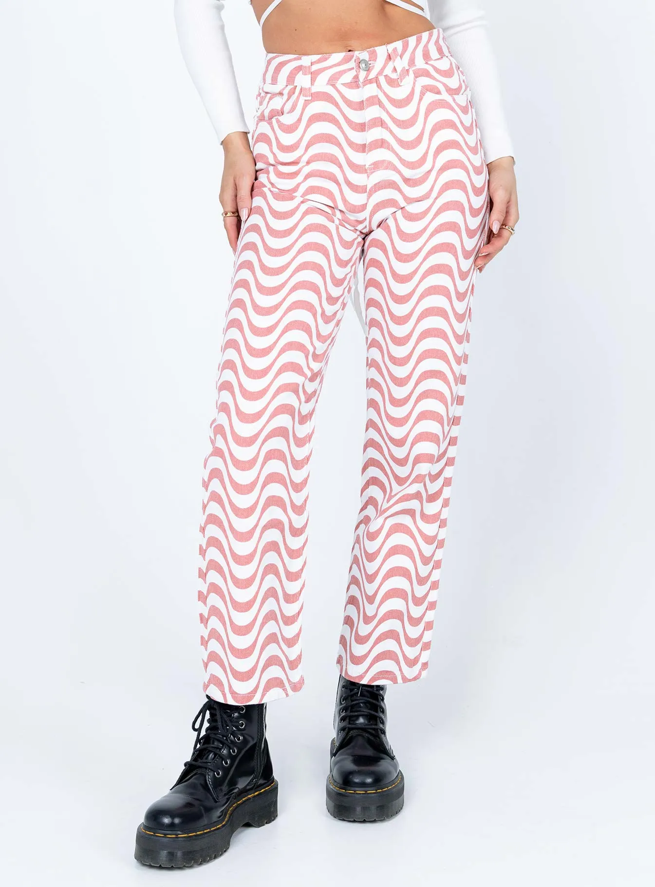 Puerto Denim Jeans Multi Modern Textured