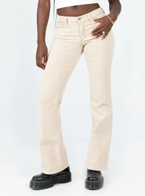 Weekend Style Stretch Bold Look Abrand 99 Low Boot Latte Cord