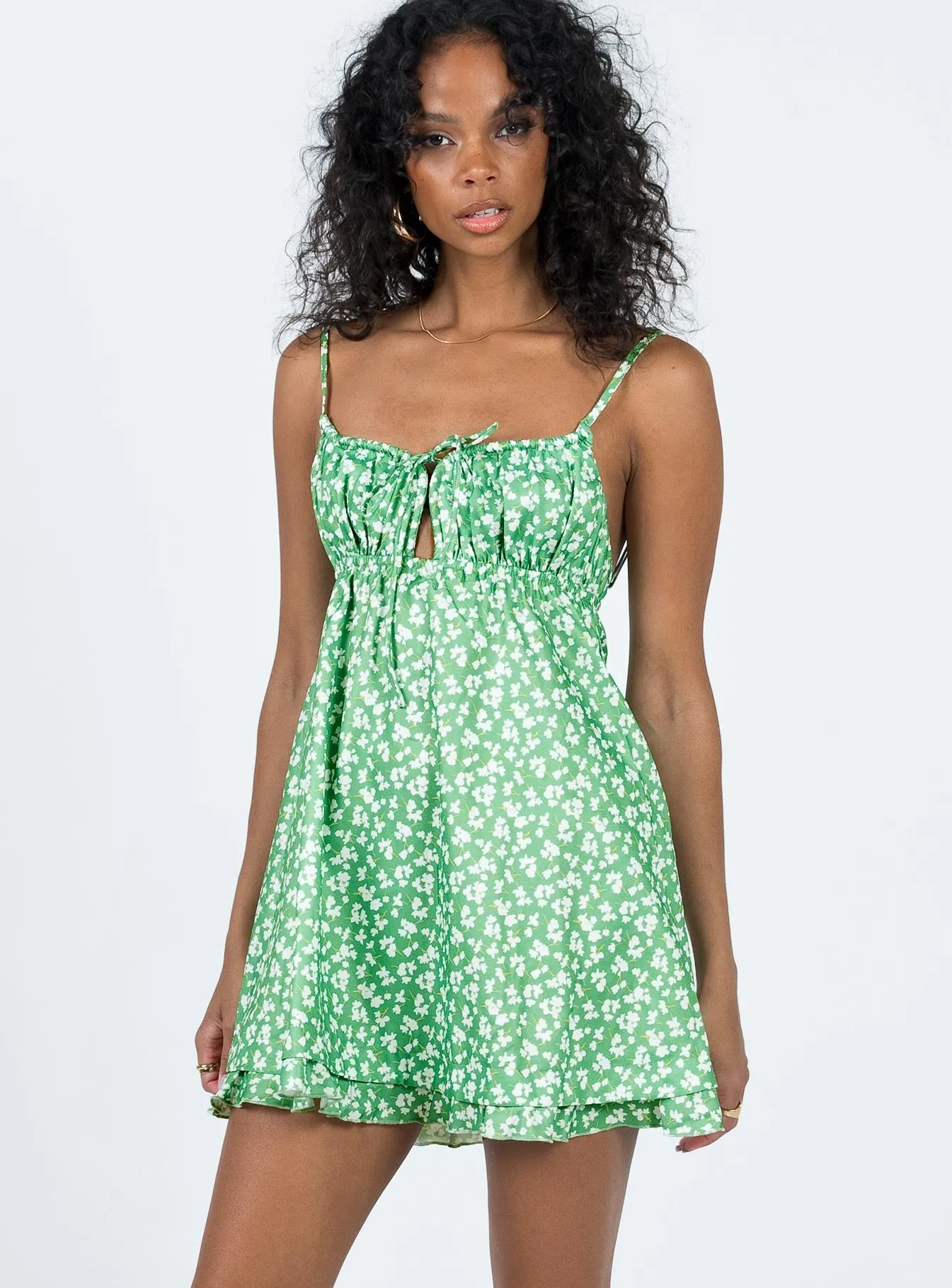 Elastic cuffs Empress Of Love Green Floral